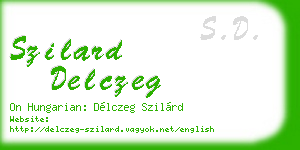 szilard delczeg business card